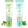 Generisch 2 Pezzi Gel Antitraspirante per Sudorazione Intensa, Antitraspirante per Viso, Mani e Piedi, Crema Deodorante Corpo Anti-Sudore 72 Ore, Protezione contro Sudorazione Intensa e Odore (Cetriolo+Menta)