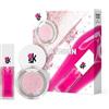 VERALAB Overskin by Veralab Glow Vertigo, Kit Ombretto Illuminante Multiuso + Lucidalabbra Effetto 3D Gossip Gloss (Light Vertigo 02 Oro + Gossip Gloss 03 Spritz)