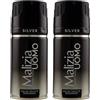 Malizia Uomo Profumo d'Intesa Deodorante Spray 150 ml - Eau de Toilette Maschile, Fragranza Intensa e Duratura, Freschezza per Tutto il Giorno (Silver 2 Unità)