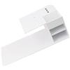DECORNIJIA Mensola Console in Acrilico Bianco per Prolungamento, Organizer Compatto Porta Pinzette e Scomparti Multipli per Operazioni e Casa