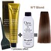 Oro Therapy Kit per colorazione capelli, 100 ml Oro Therapy Blond 7/ + ossante 20 volumi da 150 ml