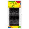 LOVELY Rili Black Extension Ciglia Singole in Nero - D Curl, 0,07mm, 11mm, 16 file - Ciglia finte professionali per lash stylist