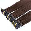 FUIBEJAE 6D Human Hair Extension 6D Machine Quick No Track Groove Connection alle estensioni reali dei capelli dei capelli della testa, 10 righe 100Strands,Marrone,28inch