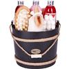 BRUBAKER Cosmetics Set Bagno Benessere - Mirtillo Rosso - Set Regalo da 9 Pezzi con Accessori Per La Cura E il Massaggio Nella Vasca da Bagno Decorativa