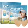 Holdes Cerotti per la protezione solare per il viso, 5 paia di cerotti per il viso UV, trasparenti e confortevoli, cerotti da golf protettivi per esterni per migliorare