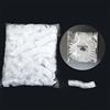 TopHomer 100 cuffie da doccia usa e getta, 50 cm, impermeabili, in plastica, trasparenti, elastiche, per casa, hotel, spa e parrucchieri, confezionate in massa