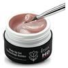 Beauty Space Nails - Gel Cover costruttore alta densità, tissotropico modellante per ricostruzione unghie. Tonalità coprenti naturali (50ml, COVER NATURAL)