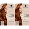 Schwarzkopf Creme Supreme Colorazione 7-7 biondo rame scuro (2 x 182 ml), colore permanente per capelli con siero e maschera per capelli protegge dai danni visibili ai capelli, per una copertura