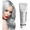 Genérico Tintura Argento Per Capelli | Colorazione Naturale Dei Capelli - 100ml Crema Nutriente Resistente e Lucida Colorazione Grigio Per Uomini e Donne Adulti