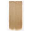 Generic Extension per capelli da donna, con clip, capelli sintetici lunghi e lisci, 80 cm, 5 clip