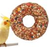 Zestivra Giocattolo per pappagallini ondulati - Mangime per uccelli, Cereali Ciambella Forma Teether | Formazione Occupazione Snack con Voliera Accessori Per Parrocchetti, Inseparabili E Piccoli Saluti