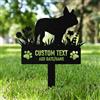 AGEUIRPOD Targa Commemorativa Personalizzata in Metallo per Animali Domestici con Testo/ Nome/Data, Commemorativo per Cani Defunti, Lapide Personalizzata per Cane Gatto, Giardino DecorazioneTombale Animali