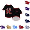 Generic Maglietta per cani personalizzata con logo, stampa di testo o immagine, maglietta da baseball per calcio, magliette personalizzate per cani di taglia piccola, media e grande, ragazza/gatto/gattino, XS