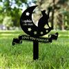 AGEUIRPOD Targa Commemorativa Personalizzata in Metallo per Animali Domestici con Testo/ Nome/Data, Commemorativo per Cani Defunti, Lapide Personalizzata per Cane Gatto, Giardino DecorazioneTombale Animali
