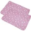 FANSU 2pc Tappetino per Cani, Stampe Carine Assorbenti Tappetini Igienici per Cani, Traversine Cani Lavabili, Tappetino per Addestramento del Cane Riutilizzabile (60x45cm,Rosa)