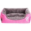 Zoyay Cuccia Letto Cani Gatto da Interno Lettini per Animali Domestici, Riutilizzabile Lavabile,Lettini Ultra-Morbido Comfort Quattro Stagioni Generico Letti per Gatti Cuscino-Rosa_S