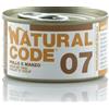 Generico Natural Code Adult Gatto Cibo Umido Pollo e Manzo. 12 LATTINE da 85g CADAUNO