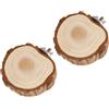 Garneck Piattaforma per Uccelli in Legno Naturale 2 Pezzi per Gabbia | Supporto Decorativo dal Design Unico, per Parrocchetti e Gerbilli, Accessorio per Casa