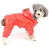 Ranphy Tuta da Neve Impermeabile per Cani, Foderata in Pile, Cappotto Invernale con Cappuccio, Vestiti per Cuccioli, Giacca Imbottita con Cappuccio, Parka per Cani di Piccola
