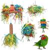 Kasmole Giochi Per Pappagalli - Giocattoli Colorati per Uccelli da Sgranocchiare | Promuove Esercizio e Stimola Mente Dispensa Snack Resistente per Calopsite Cenerino
