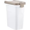 Stefanplast STF740 Contenitore per Cibo Animali, 15 Lt, Bianco/Tortora