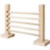 Buhygn Coniglio salto legno, ostacolo in legno naturale, ostacoli da addestramento, uso multifunzionale, facile da montare, 32,5 x 7 x 21,2 cm per conigli, gatti, cani e animali domestici