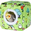 DONGKER Nido per Uccelli Inverno, Letto per Parrocchetti, Lettino Cuccia di Peluche, per Pappagalli, Calopsitte del Senegal, Are, Conuri, Inseparabili, Piccoli Animali Domestici