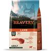 Bravery Cibo per cani adulto taglia media o grande Secco Super Premium - Gusto Agnello- Formato 4 Kg- Monoproteico, Ipoallergenico, Grain Free, 100% Naturale