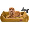 FUUFEE Cuccia Cane Interno | 70 x 50 cm | Letto Per Cani E Gatti Di Taglia Media | Lavabile Brandina Per Cani | Rivestimento Sfoderabile Con Cerniera