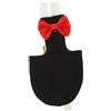 minkissy Pannolino per Pappagallo Nero in Cotone Traspirante, Riutilizzabile, Morbido e Delicato sulla Pelle con Fiocco Decorativo, per Uccelli Domestici come Pappagalli e Calopsitte