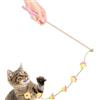 Generico Cat Wand Toy, Interactive Self-Play Fruit Design Stick with Dangling or Bell, Fun Cat Stick Toy for Indoor Kitten Entertainment, Mental & Physical Stimulation, Bird, Fish, Mouse Play