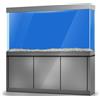 LYYAB Adesivi per sfondo acquario blu - Decorazione terrario rettile acquario 60 x 40 cm / (60 x 40 cm)