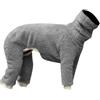 Generic Tuta termica per cani a 4 zampe, a collo alto, con copertura completa, in morbido tessuto elasticizzato, per interni ed esterni, protezione dal freddo