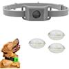 Generico Collare antipulci e zecche per cani, in silicone naturale, impermeabile, regolabile, con 3 capsule antizecche (grigio)