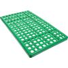 BESTonZON Tappetino Fondo per Gabbia Coniglio, Plastico Nero, Fori 1,6cm | Accessorio per Coniglio e Gabbia, Facile da Pulire, Aiuta Igiene e Riduce Odori, Struttura a Fori Rotondi