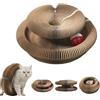LLELEMAMO Kitty Kurlz, Kitty Kurlz Cats Toy, Foldable Cat Accordion Toy with Bell Balls And Track Adventure, Magic Organ Cat Scratcher Board for Indoor, Interactive Mental Physical Exercise (1pcs)