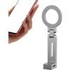Generisch Supporto per cellulare, supporto da tavolo da viaggio magnetico multifunzione, rotazione flessibile, personalizzazione universale, supporto portatile per scrivania auto, 6,69 pollici, silicone ABS