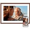 Pastigio Frameo - Cornice per foto digitale da 25 cm, 32 GB di memoria, 1280 x 800 HD, montaggio a parete, condivisione istantanea, regalo di compleanno per donne, colore: marrone cioccolato