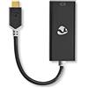 NEDIS Adattatore USB | USB 3.0 Gen 1 | USB-CT maschio | Mini DisplayPort femmina | 0.20 m | Rotondo | Placcato oro | PVC | Antracite | Window Box