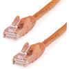 StarTech.com, Cavo Gigabit Ethernet Cat6 da 61 cm, arancione, 650 MHz, PoE 100 W, RJ45, UTP, cavo di rete/patch cord antigroviglio, con serracavo, testato Fluke, certificato UL/TIA (N6PATCH2OR)