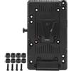 AstraLoom V Mount Battery Plate Adapter V Lock Battery Plate with D Tap Cable Multi Space Design for DSLR Video Camera Black Alloy Plastic 193g