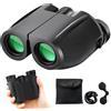 Generic Binocolo per visione notturna, 12 x 25, ad alta potenza, HD, compatto e portatile, professionale, per esterni, nero