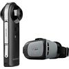 MEDION P47190 - Fotocamera a 360 gradi, con auricolare VR X83070, sensore CMOS da 20 MP, 2 obiettivi grandangolari da 190°, WLAN, Bluetooth 4.2, integrati, microfono e batteria agli ioni di litio,