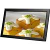 YPAPBHT Cornice for foto digitale a LED da 22-24 pollici, supporta la riproduzione in loop di calendario/video/immagine, album fotografico elettronico for pubblicità domestica.(Black,22-inch)