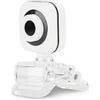 eboxer-1 HD USB2.0/3.0 Web Camera, microfono integrato regolabile per computer webcam PC 480P con clip trasparente, Plug and Play, bianco