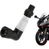 Generico Cuffia candela ad alte prestazioni - Cappuccio resistore da 90 gradi, materiale ABS trasparente, copertura flash ad angolo retto, accessorio accensione moto | Tappo antipolvere impermeabile per moto d