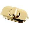 ZHOUXYFDC Serrature Per Borse 10 pezzi 35x18mm chiusura a scatto in metallo for borsa, fibbia ovale girevole, fermagli for borse, accessori hardware(Gold,2pcs)