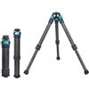 Kezhi Mini treppiede da tavolo in vera fibra di carbonio per insta360 Insta 360 ONE X X2 X3 x4 x5 RS per GoPro Go pro Hero 12 11 9 8 7 6 5 per DJI Smooth 4, accessori mobili Osmo (blu)