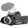 Juroupi 1080P Full HD 16X Zoom Digitale Videocamera con Registrazione Videocamera Portatile con Schermo LCD Ruotabile da 3,0 Pollici Telecomando Supporto Massimo 30 MP