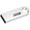 FHEDE Unità Flash USB 2.0 in Metallo,USB 32 GB Pen Drive 32GB Pennetta USB Flash Drive Memoria Stick 32gb,Chiavetta USB Argento 53 * 7 * 20mm